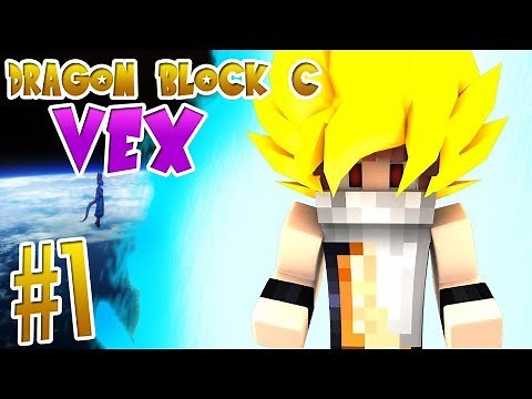 BEST DRAGON BLOCK C SERVER?! | Dragon Block Vex (Minecraft DBZ Server) | Episode 1