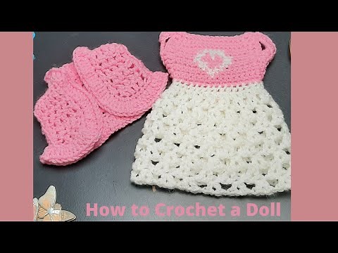 How To Crochet A Doll Sweater | Easy Crochet Sweater | Crochet Doll | 18 inch Doll