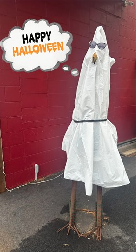 Herbie’s all dressed up in his ghost costume and wants to let you know that we’ll be closing early tomorrow, Friday, October 31st at 4:00pm. We will be open for lunch, so you still have time to vote for best staff pumpkin! Happy Halloween from our Smoke BBQ family to yours! Cheers! | Smoke BBQ | Facebook