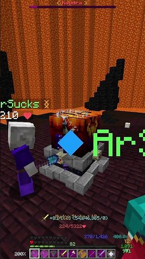 Kuudra RNG Compilation (1/10.000 DROP!) | Hypixel Skyblock #shorts