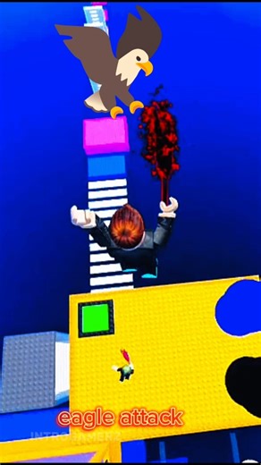 🦅eagle attack toll tower roblox #roblox