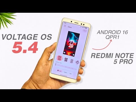 Voltage OS 5.4 Update | Redmi Note 5 Pro | Android 16 QPR1