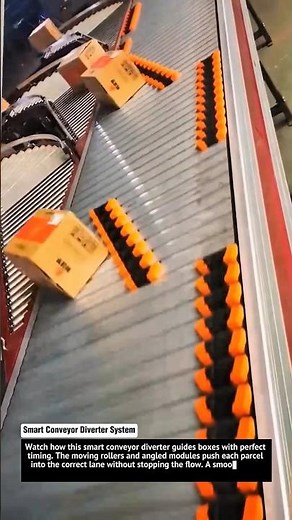 Smart Conveyor Diverter System – High Speed Parcel Sorting Technology