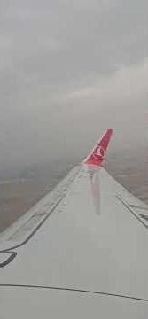 Serene Airplane Takeoff - Engine Roar and Cloud Views