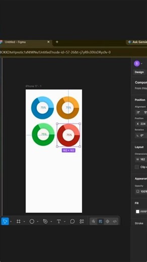 Modern Donut Chart | Data Visualization UI