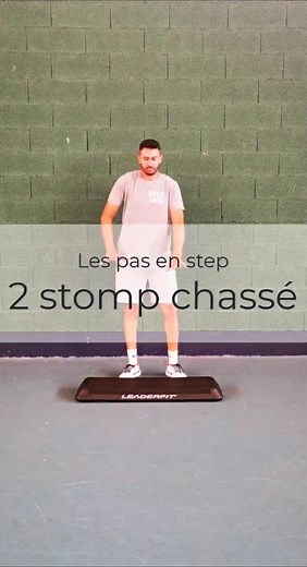 🔎 Les pas en STEP : 2 stomp chassé ! Apprends le step avec moi ! #step #stepaerobics #pasenstep