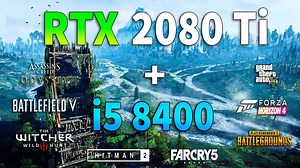 RTX 2080 Ti + i5 8400 test in 8 games 1440p