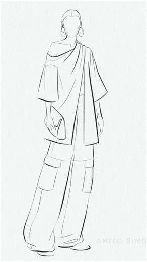 Procreate Fashion Sketch #fashiondesigner #clothingdesign #procreatebrushes #procreateart #tutorial