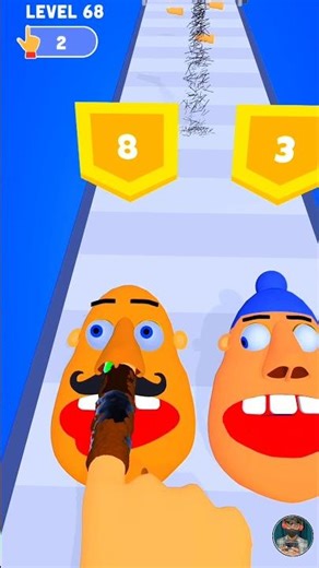 OMG! LONG FINGER VS DIRTY NOSE 3D BATTLE! 💥🤢 NOSE 3D #gaming #shorts #shortfeed #viralshorts