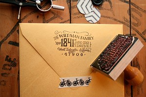 Cutest Return Address Stamp in the Whole World. Wood Handle. Personalized Rubber Stamp. - Etsy
