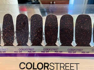 Color Street Nails, Subscription Boxes, 16 strips, Majestic Mahogany