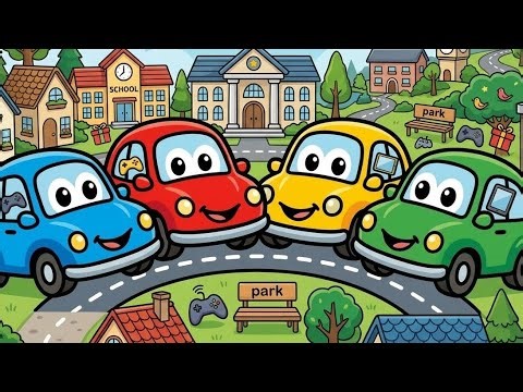Learn Colors with Cars 🎨 | Color Car Game for Kids USA