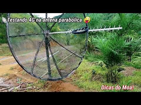 COMO TER INTERNET RURAL 4G COM ANTENA EXTERNA NA PARABÓLICA
