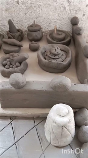 Best home ever 🧱🏕️ #clay #lifeisbutadream #doll #ihavethisthingwithplants #potteryclay #pottery