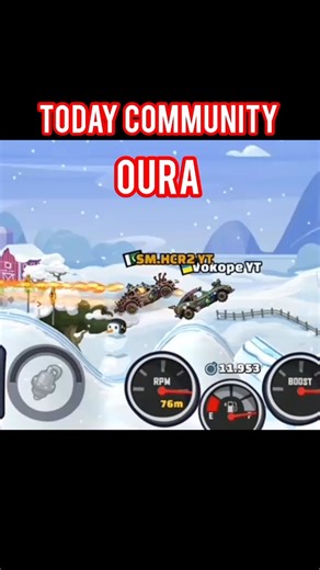 I beat Vokop in today Community showcase HCR2 #hillclimbracing2 #vokope #community #beat