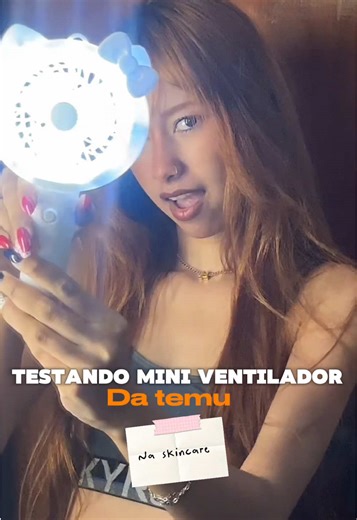 Mini ventilador pra skincare 🙀🧡🌟!!! ID : KOMVQ4764V @Temu . Pesquise o código [alb318918] 🏷️ na TEMU para Pack de cupons de R$300 ou use o link: https://temu.to/k/g9nlyh4g1w7 🔗. #temu #temuhaul #skincare #foryou #creatorsearchinsights