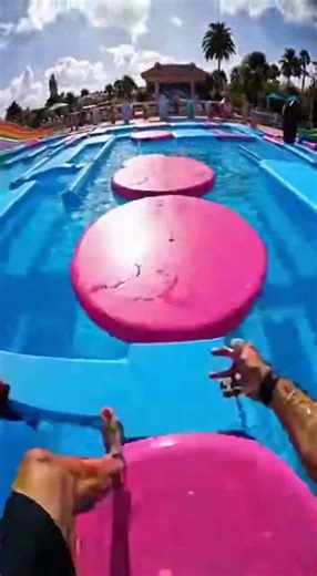 Don't Blink! 😱 Fastest Water Obstacle Course Ever! #waterslide #pov #fun