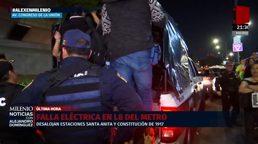 Caos en la Línea 8 del Metro por falla eléctrica y evacuación masiva