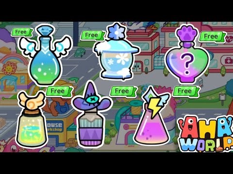 How to make All Magic Potions in Aha World 🧪And Cool Secrets in Aha World