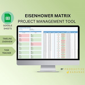 DECISION MATRIX | Eisenhower Priority & Urgency Matrix | Project Management Tool | Agile | Tasks, Time Organizer Tool | Google Sheets - Etsy UK