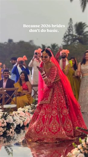 Jumping Souls on Instagram: "And then there are some brides who bring the party with them. 💃 Nehali Jain walked into her forever dancing, laughing, and fully herself. This is how we welcome 2026, with brides who choose joy first.♥️ Bride: @nehaliatinsta Groom: @devanshx Location: @caravelabeachresort MUA : @vedabam_official Groom Ensemble : @jigarandnikitaofficial Bride Ensemble : @twamev.official [ Jumping Souls, Jumping Souls Photography, Indian Wedding, Bride, Bride Entry, Viral Reel, Goa ]"