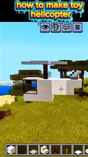 how to make a toy helicopter in#minecraft #shots