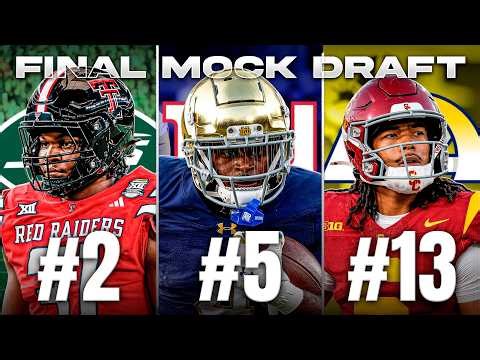 My Final 2026 NFL Mock Draft