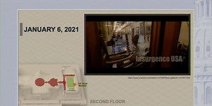 GRAPHIC: House managers show the moment Ashli Babbitt was shot and killed as she broke into the Capitol