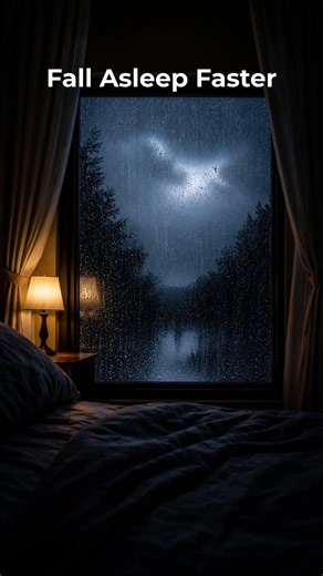 Soft Rain, Thunder & Fireplace Sounds For Deep Sleep 😴🔥🌧️