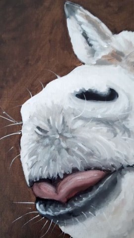 White Donkey Original Oil Painting: Funny Rustic Farm Animal Art, 9x12 - Etsy
