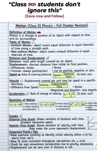 Class 9 Chapter 1 | Full Chapter Explanation + Free Notes | Session 2026-27 🎯
