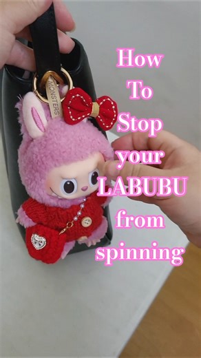 how to keep your labubu from moving around on your bag - stop from moving around