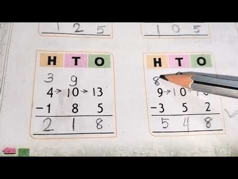 Subtraction of three Digit number with Borrowing Class -2 PALISROS TEACHING CENTRE