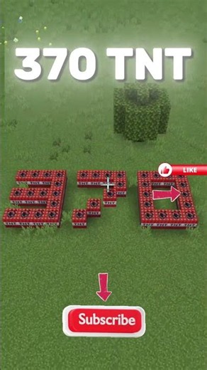 Minecraft TNT Explosion 💥 370 TNT Destroyed Everything! #Minecraft #tnt #minecraft #gaming #games