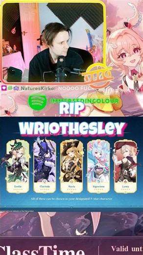 Wriothesley Missing From Chronicle Banner Cryo Jail Confirmed Genshin Impact Shorts