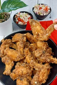 Homemade Buttered Salted Egg Chicken Wings | Fannie's Cookery