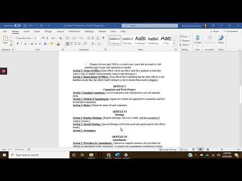 Creating a Club Constitution