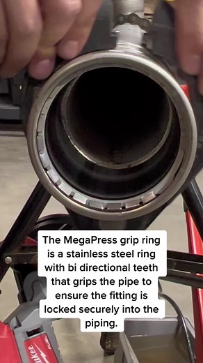 Secure Your Pipes with Megapress Grip Ring and Pipe Combination