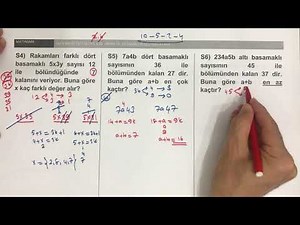 BÖLÜNEBİLME KURALLARI- 2 ( Soru Çözümü)