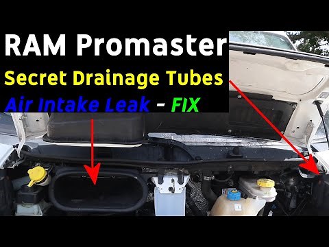 RAM Promaster FIXing the Leaking Air Intake and the Secret Drainage tubes.