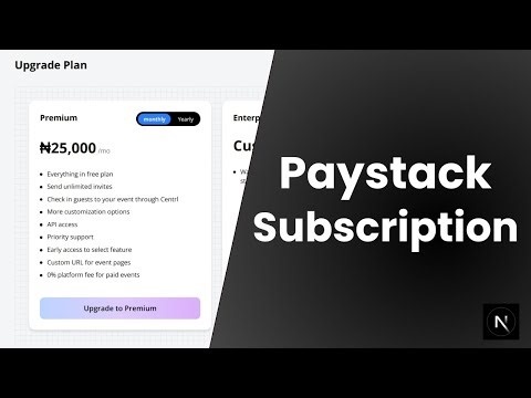 How I Implement paystack subscriptions