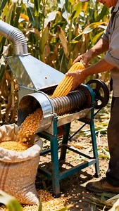 Small threshing machine#farming#farm #farmer #nature #shorts | Fantastic Farm