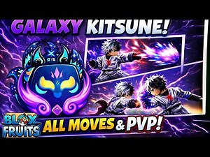 Galaxy Kitsune is BROKEN 😱 | All Moves & PvP in Blox Fruits