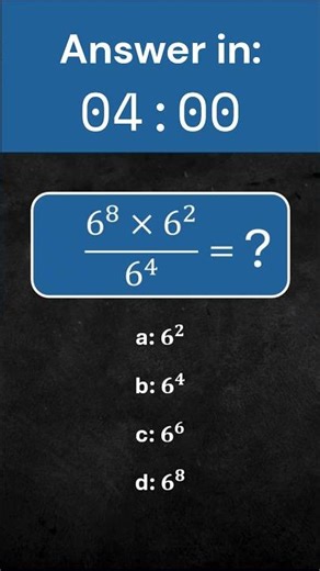 What’s the Correct Way to Simplify This Exponent Question? | Quick Math Quiz