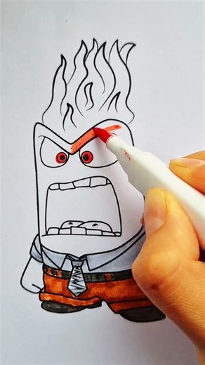 Anger from Inside Out 2 🔥 #coloring