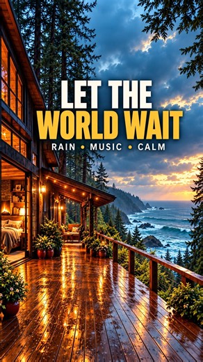 Cozy Ocean Cabin | Rain Sounds & Soft Instrumental Music for Study, Focus & Relaxation.