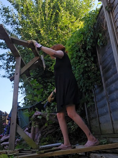 Garden Transformation Day 4: Small Steps to Clear Overhang & Deadwood
