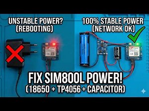 How to Power SIM800L Correctly | 18650 Battery & TP4056 Setup [Bangla]