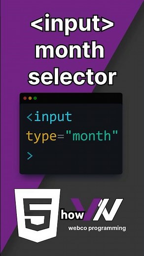How To Make a Cool Month Picker in HTML!