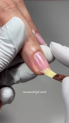 Gel Gold Manicure: Prep & Gel Polish Application Technique